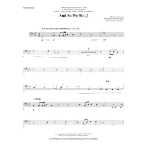 And So We Sing! - Double Bass