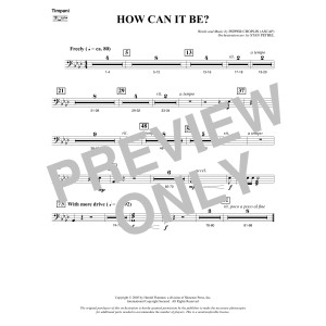 How Can It Be? - Timpani