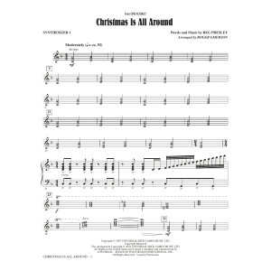 Christmas Is All Around (from Love Actually) (arr. Roger Emerson) - Synth 1