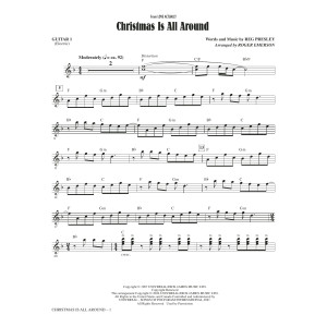 Christmas Is All Around (from Love Actually) (arr. Roger Emerson) - Electric Guitar 1