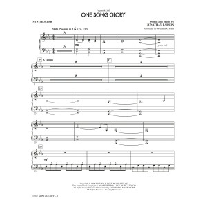 One Song Glory (from Rent) (arr. Mark Brymer) - Synthesizer