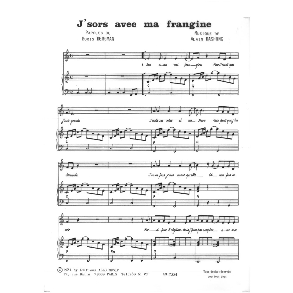 J'sors Avec Ma Frangine