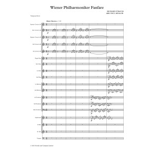 Wiener Philharmoniker Fanfare - Full Score