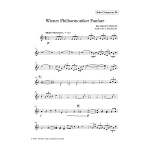 Wiener Philharmoniker Fanfare - Bb Cornet Solo