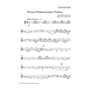 Wiener Philharmoniker Fanfare - 2nd Bb Cornet
