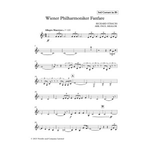 Wiener Philharmoniker Fanfare - 3rd Bb Cornet