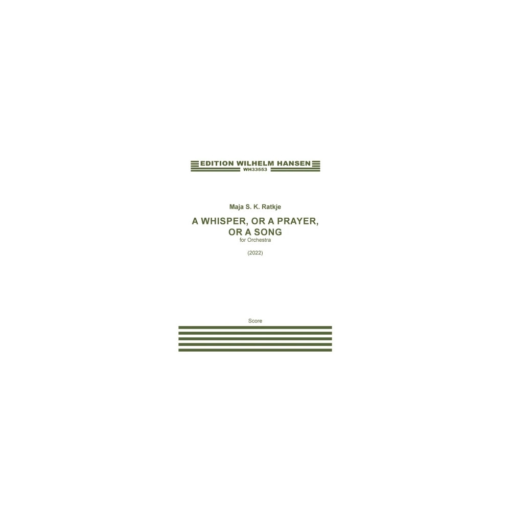 A Whisper, or a Prayer, or a Song (A Fragile Hope) - Full Score