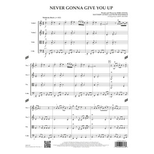 Never Gonna Give You Up (arr. Larry Moore) - Conductor Score (Full Score)