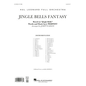 Jingle Bells Fantasy (arr. John Wasson) - Conductor Score (Full Score)