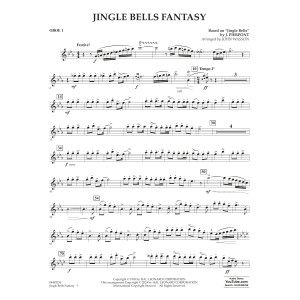 Jingle Bells Fantasy (arr. John Wasson) - Oboe 1