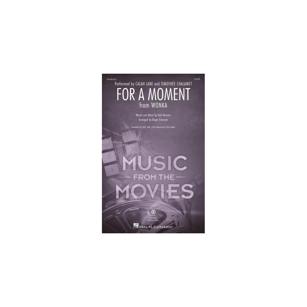 For A Moment (from Wonka) (arr. Roger Emerson) - Synthesizer I