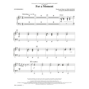 For A Moment (from Wonka) (arr. Roger Emerson) - Synthesizer I