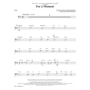 For A Moment (from Wonka) (arr. Roger Emerson) - Bass