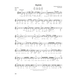 Riptide (from The Daily Ukulele) (arr. Jim Beloff)