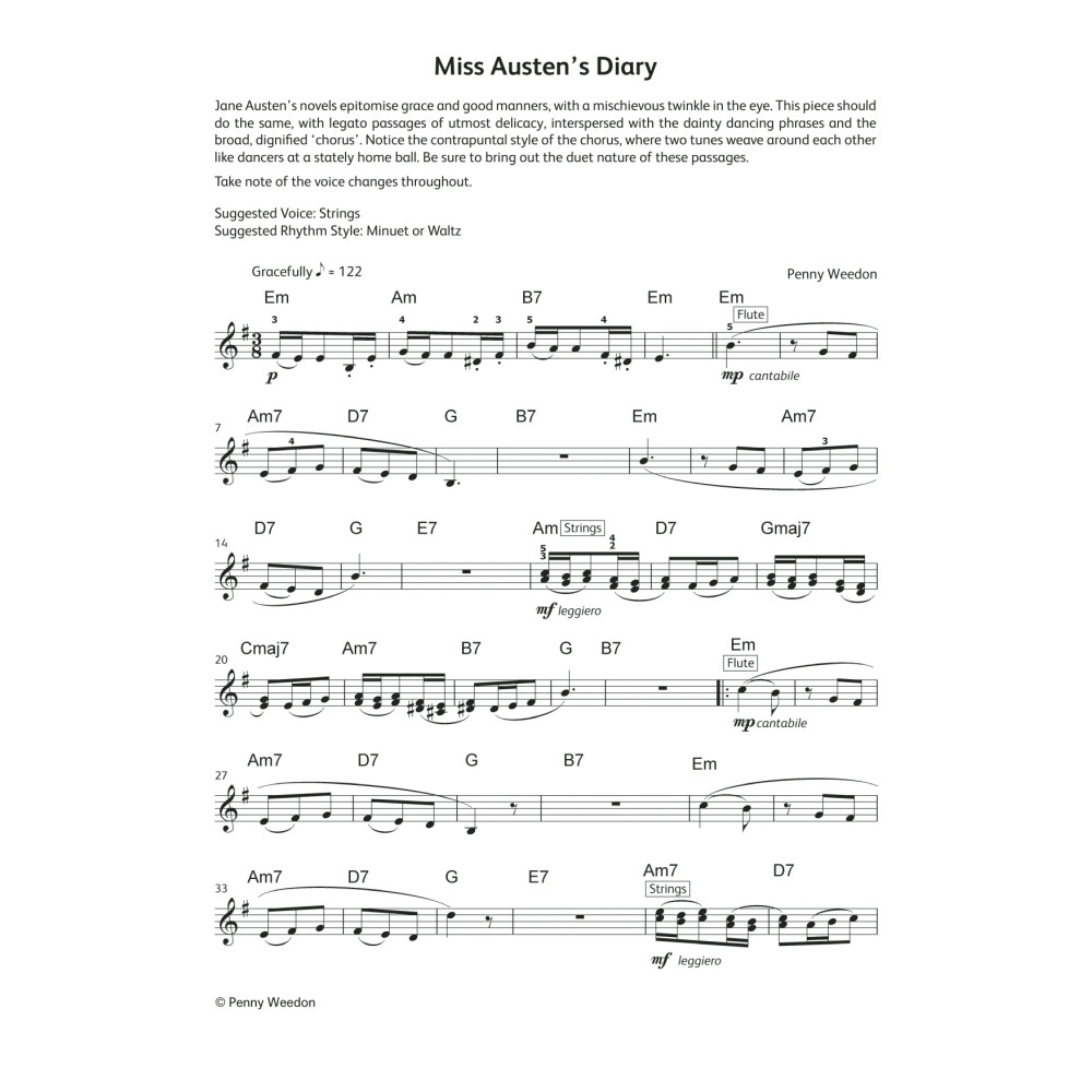Miss Austen's Diary (LCME Electronic Keyboard Grade 5 List B)