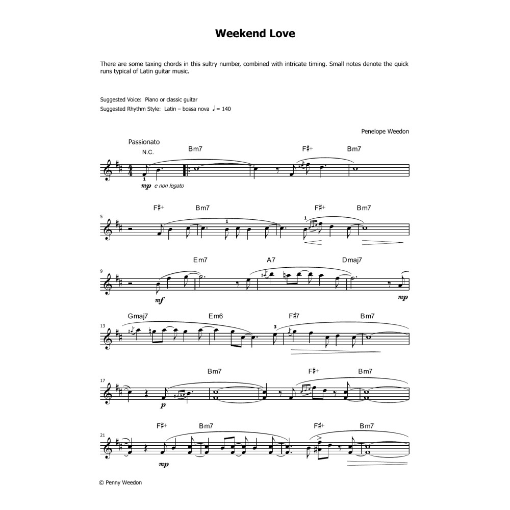 Weekend Love (LCME Electronic Keyboard Grade 8 List B)