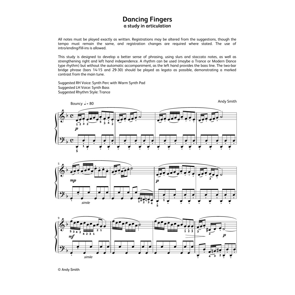 Dancing Fingers (LCME Electronic Keyboard Grade 3 List A)