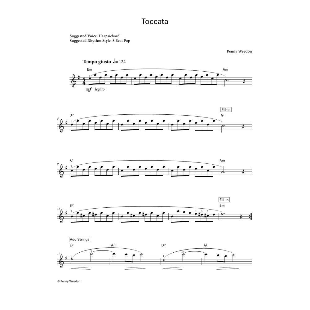 Toccata (LLCME Electronic Keyboard Grade 4 List B)