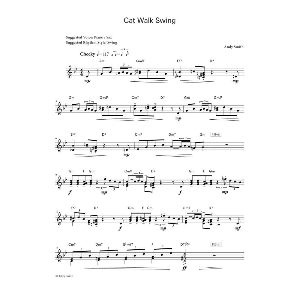 Cat Walk Swing (LCME Electronic Keyboard Grade 8 List B)