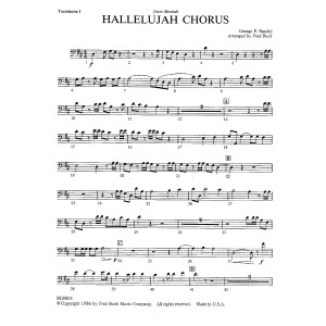 Hallelujah Chorus (arr. Fred Bock) - Trombone 1