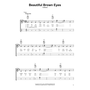 Beautiful Brown Eyes (arr. Bobby Westfall)