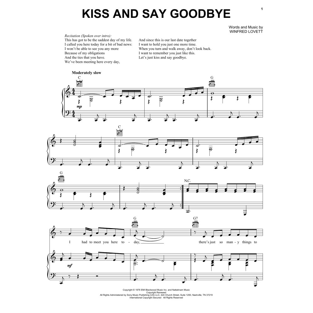 Kiss And Say Goodbye