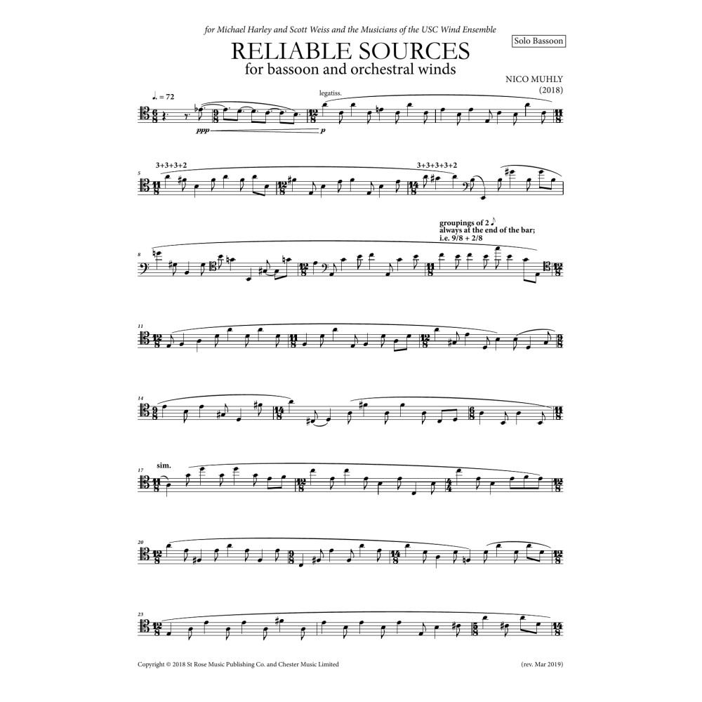 Reliable Sources - Solo Bassoon