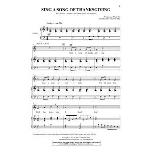 Sing A Song Of Thanksgiving