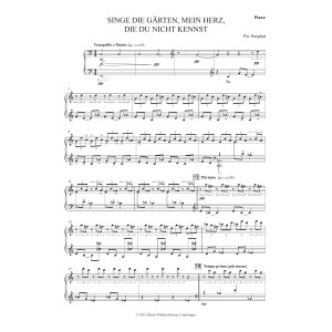 Singe die Gärten, mein Herz, die du nicht kennst (12 Singers) - Piano
