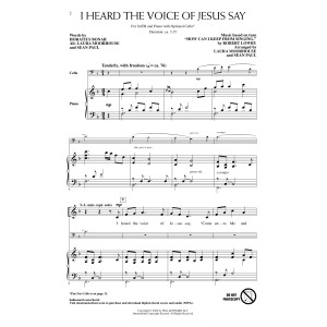 I Heard the Voice of Jesus Say