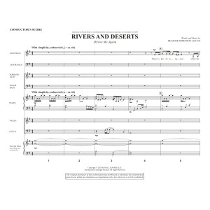 Rivers And Deserts (Revive Me Again) - Conductor Score (Full Score)