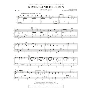 Rivers And Deserts (Revive Me Again) - Piano
