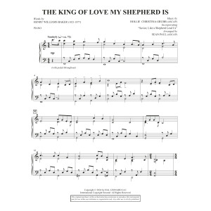 The King of Love My Shepherd Is (arr. Sean Paul) - Piano