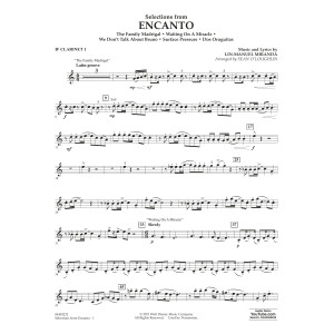 Selections from Encanto (arr. Sean O'Loughlin) - Bb Clarinet 1