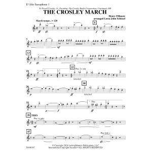 The Crosley March (arr. Loras John Schissel) - Alto Saxophone 1