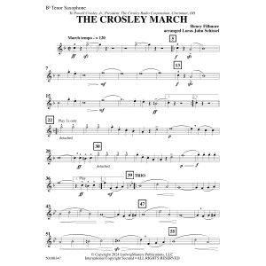 The Crosley March (arr. Loras John Schissel) - Tenor Saxophone