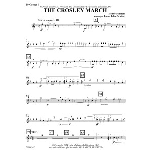 The Crosley March (arr. Loras John Schissel) - Cornet 1