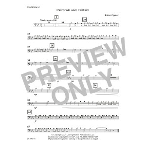 Pastorale and Fanfare - Trombone 2