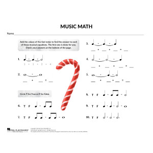 Holiday Music Math