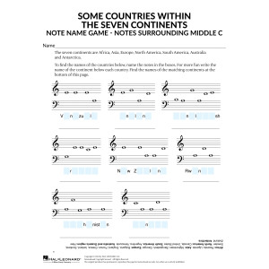 Notes Surrounding Middle C