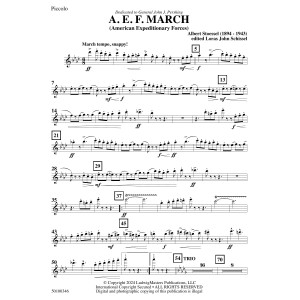 AEF March (arr. Loras John Schissel) - Piccolo