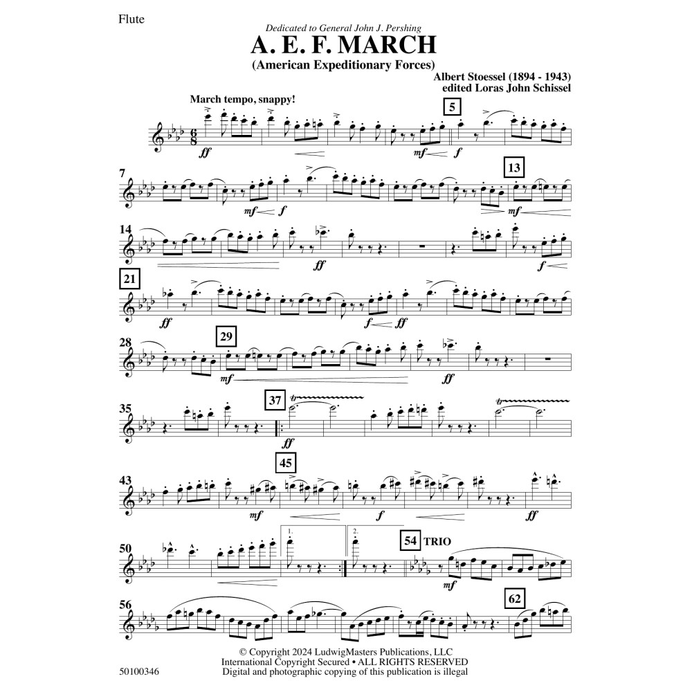 AEF March (arr. Loras John Schissel) - Flute