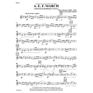 AEF March (arr. Loras John Schissel) - Oboe