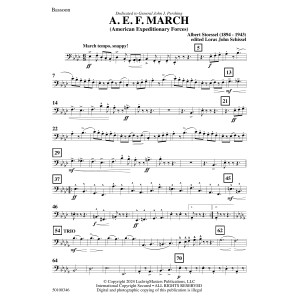 AEF March (arr. Loras John Schissel) - Bassoon
