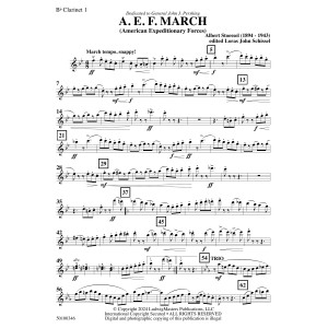 AEF March (arr. Loras John Schissel) - Clarinet 1