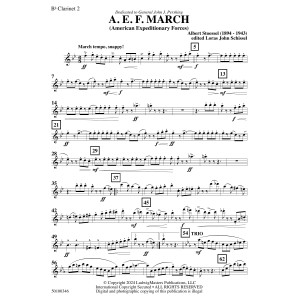 AEF March (arr. Loras John Schissel) - Clarinet 2