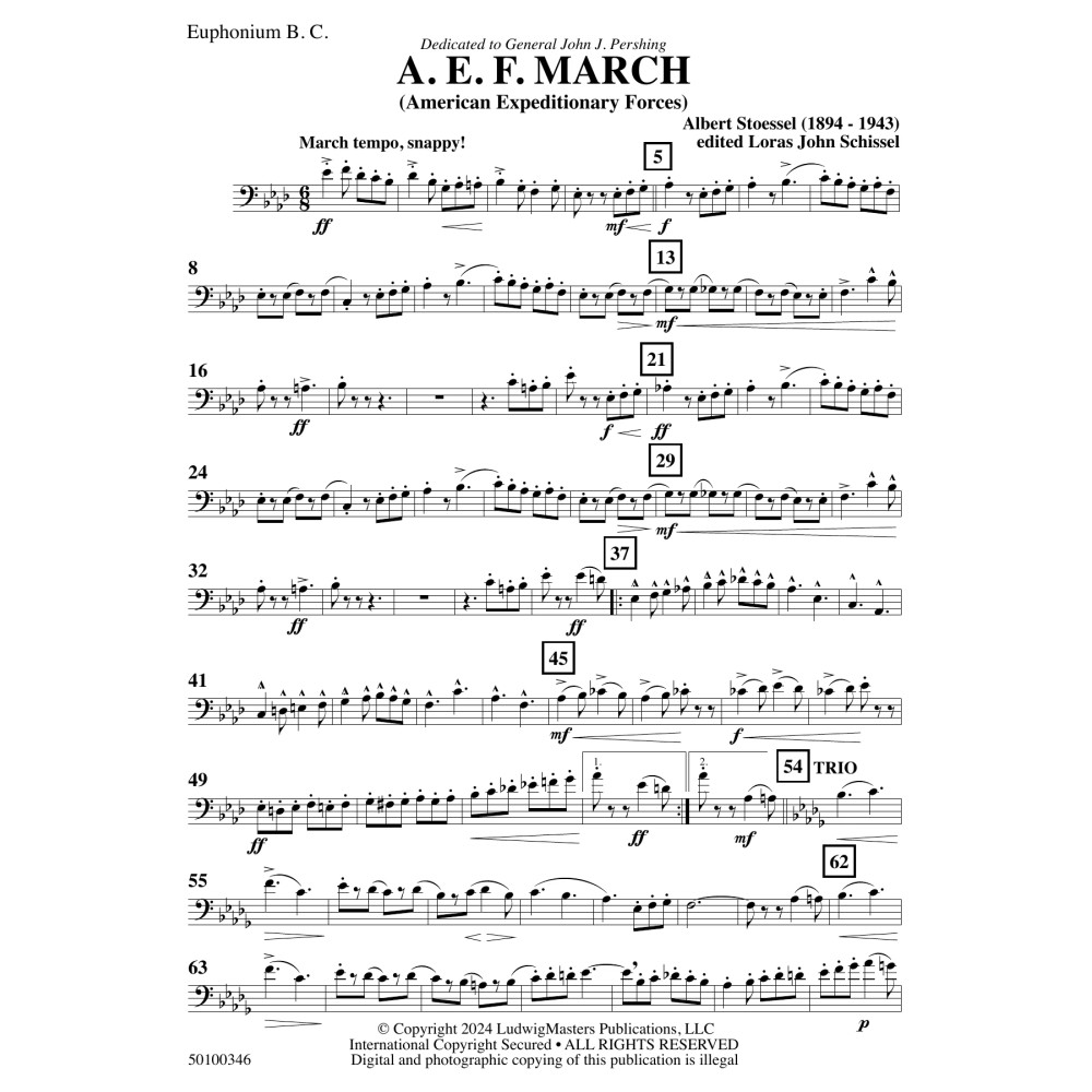 AEF March (arr. Loras John Schissel) - Euphonium
