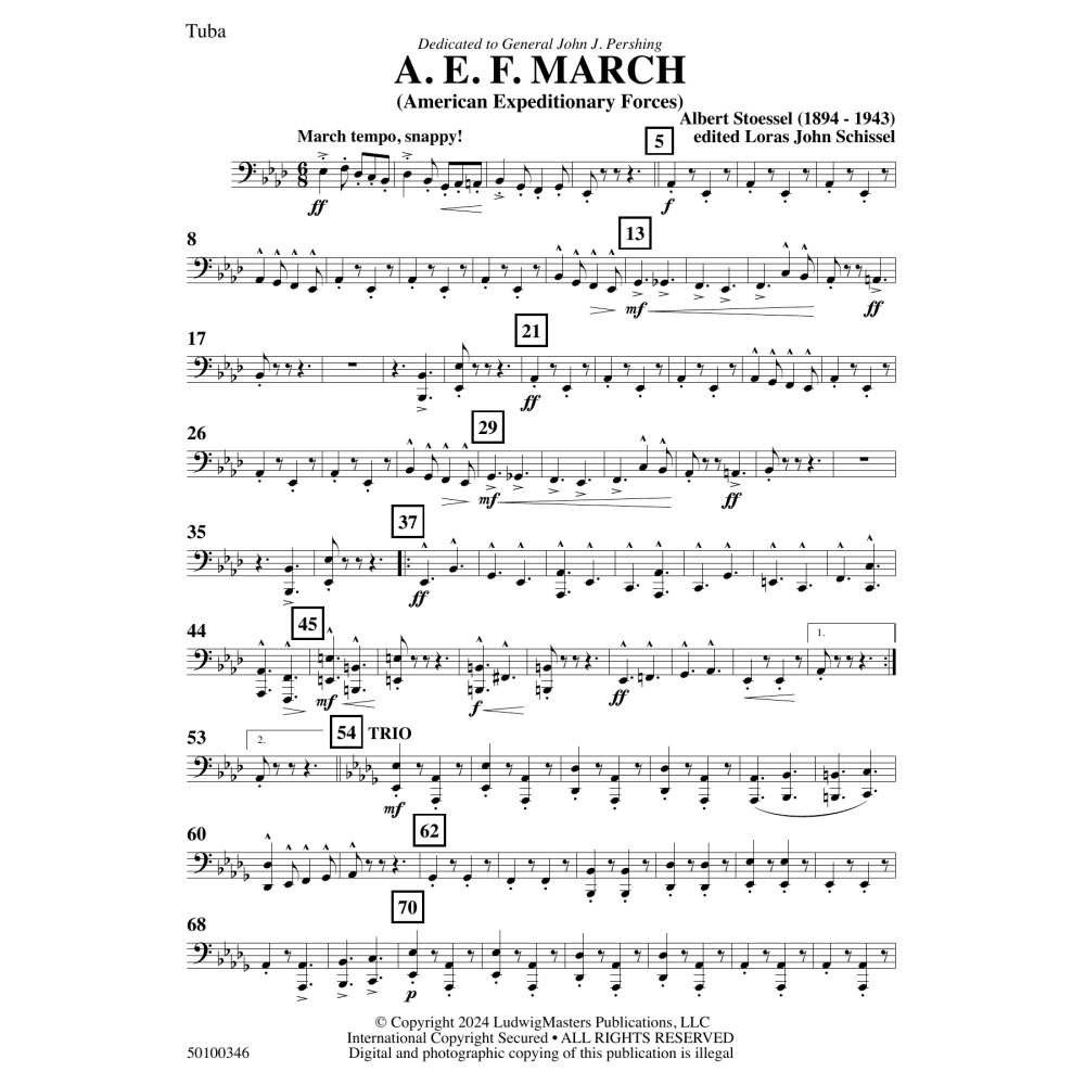 AEF March (arr. Loras John Schissel) - Tuba