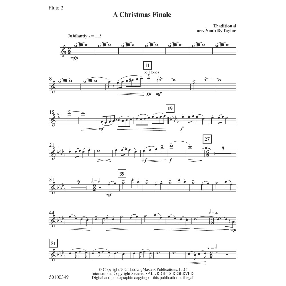 A Christmas Finale - Flute 2