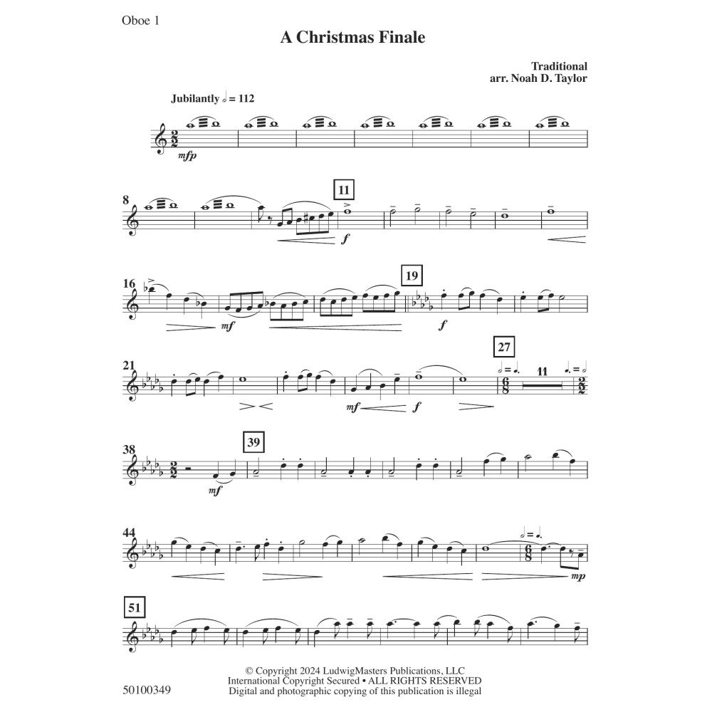 A Christmas Finale - Oboe 1